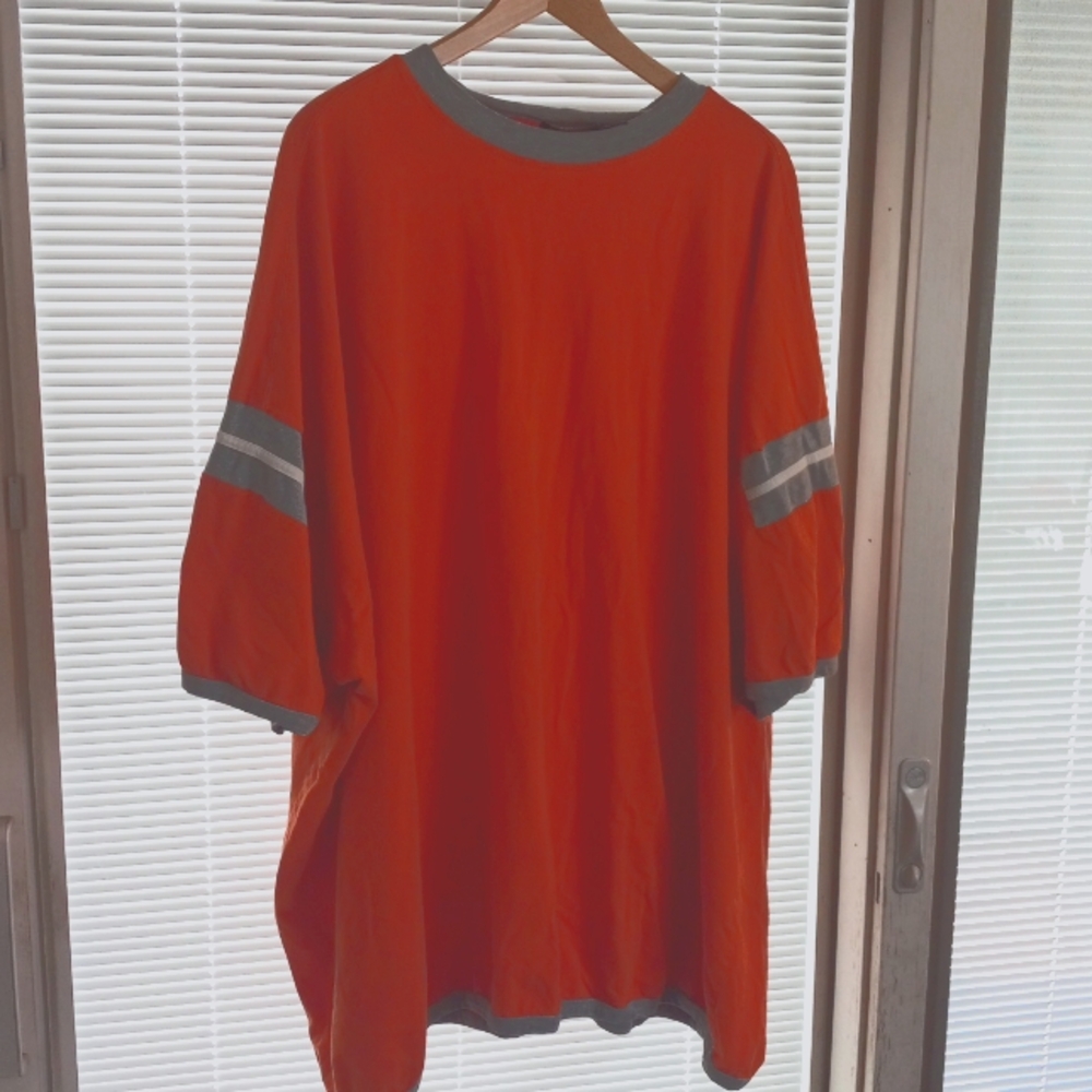Profile Varsity orange short sleeve cotton shirt size 6x